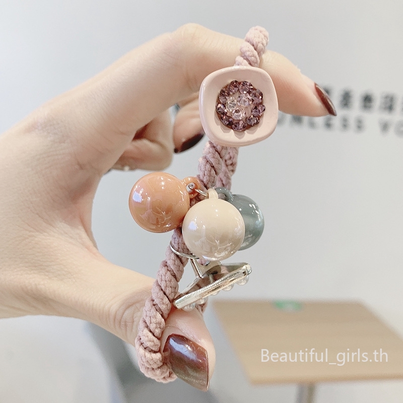 Dây Buộc Tóc Đính Ngọc Trai Dễ Thương Cho Bé Gái