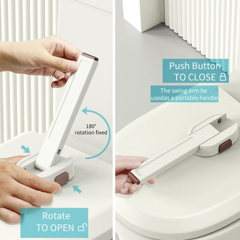 Bộ Khóa Toilet An Toàn Chống Kẹt Tay Bảo Vệ Cho Bé
