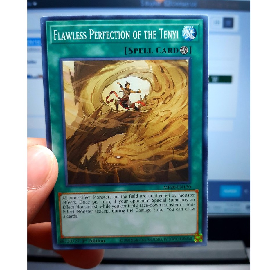 THẺ BÀI YUGIOH Flawless Perfection of the Tenyi - MP20-EN130 - Common 1st Edition