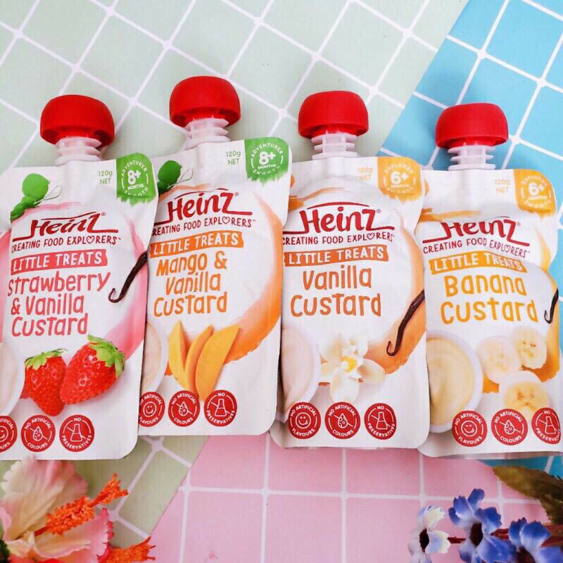 Váng sữa heinz custard Úc mẫu mới
