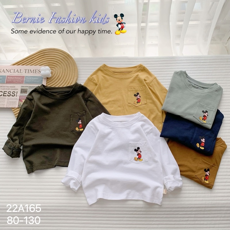 _Áo thun cotton in micky cho bé 9 đến 23kg