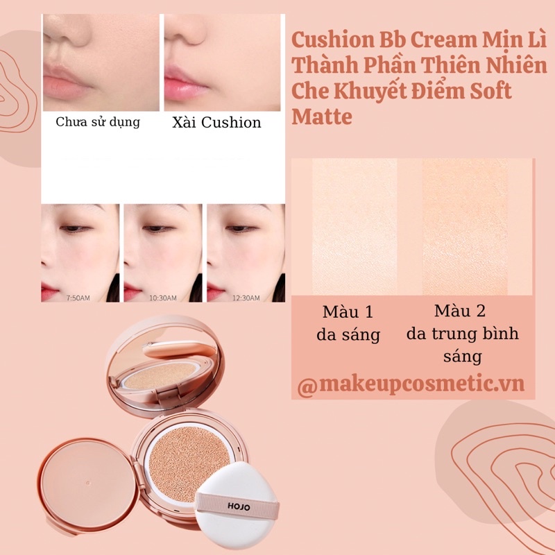 Phấn Nước Cushion Che Khuyết Điểm Mỏng Mịn Lì Tự Nhiên - Bb Cream Soft Matte