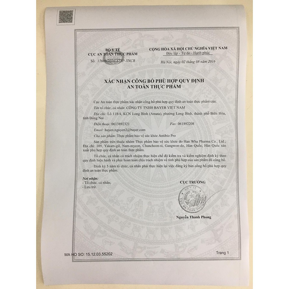 ANTIBIO PRO giúp cân bằng hệ vi sinh đường ruột  1G HỘP 100 TÚI CN44 | BigBuy360 - bigbuy360.vn