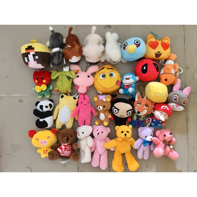 Combo 30 gấu bông size 8-12cm