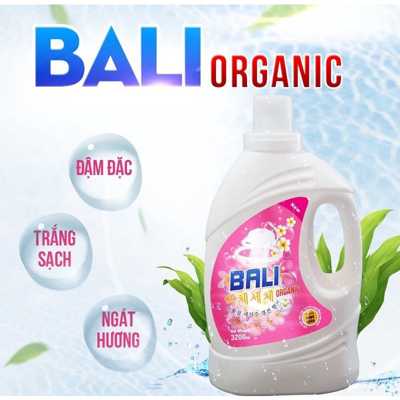 Nước giặt Organic BALI, THAI diệt khuẩn lưu hương, can 3,6L