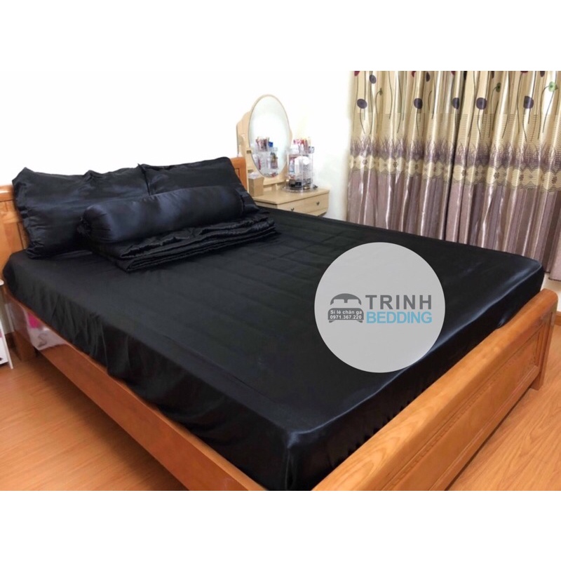 SÉT 3 MÓN ( 1 drap + 2 vỏ nằm ) phi lụa Trinhbedding | BigBuy360 - bigbuy360.vn