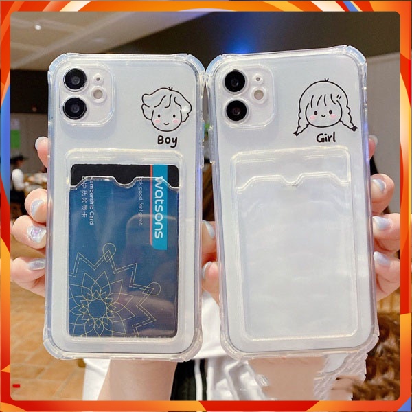 Ốp điện thoại  trong túi đựng thẻ ảnh icon 6/6s/6plus/6splus/7/7plus/8/8plus/xs/11/12/13/14/Pro/Plus/Promax TT4