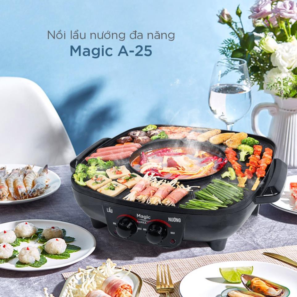 Nồi lẩu nướng đa năng 2 trong 1 Magic Korea A25 (1.8L)