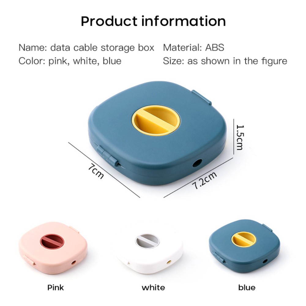 Hộp Đựng Tai Nghe / Cáp Sạc Đa Năng Xoay Được