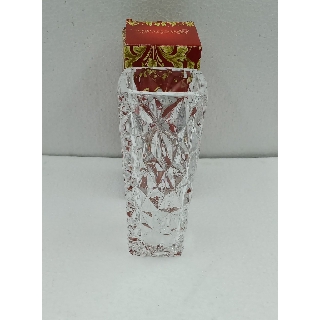 BÌNH HOA THỦY TINH HOA VĂN 15CM VUÔNG