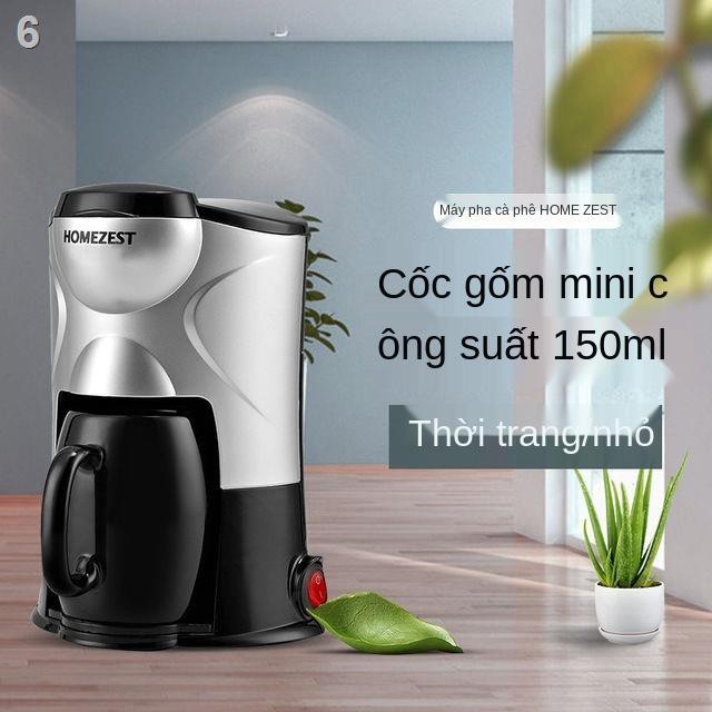 Máy pha cà phê gia đình văn phòng tự động nhỏ giọt mini nấu ấm trà sử dụng uống