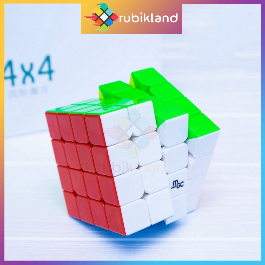 Rubik 4x4 YJ MGC 4x4 Có Nam Châm Stickerless Rubic Không Viền 4 Tầng Đồ Chơi Trí Tuệ Trẻ Em