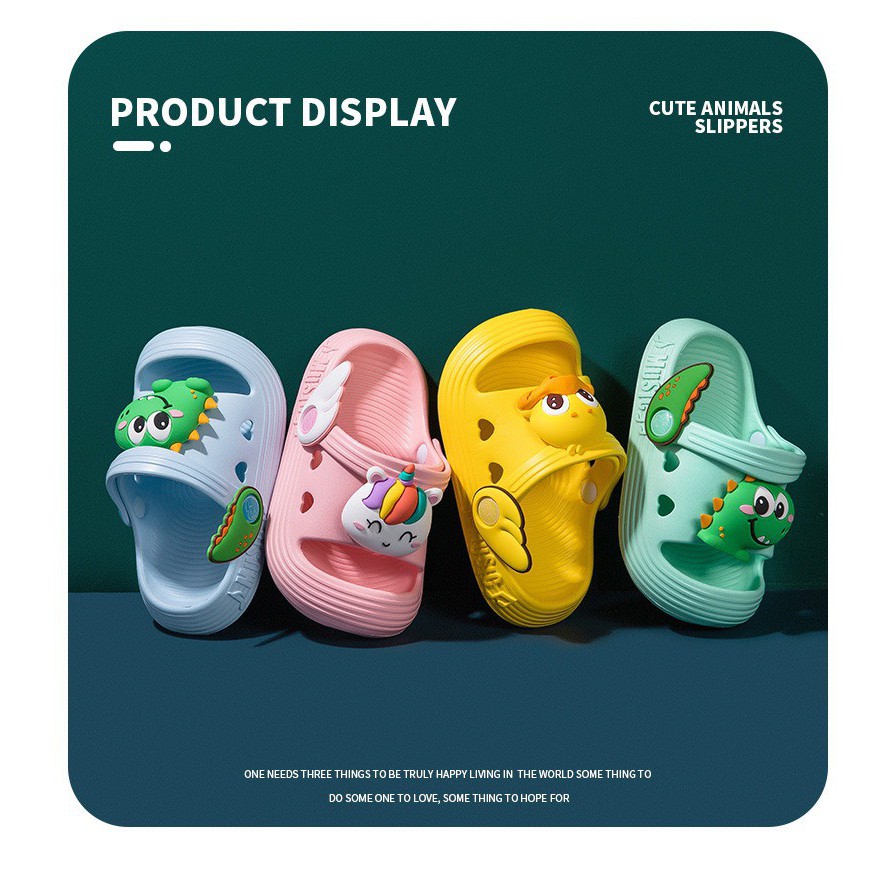 GIÀY DÉP CROCS CHO BÉ TRAI BÉ GÁI SỤC QUAI NGANG HÌNH CON VẬT SIZE TỪ 12 - 24 THÁNG - G150