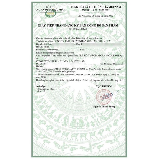 Trà Hỗ Trợ Giảm Cân N Collagen - Detox Chanh tặng kèm detox