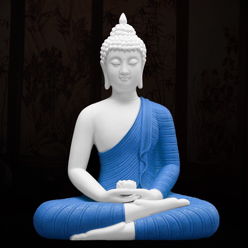 Tượng Thích Ca Mầu Ni- Tượng Phật thích Ca ngồi thiền tịnh tâm gốm tử sa cao cấp- Quà tặng ý nghĩa