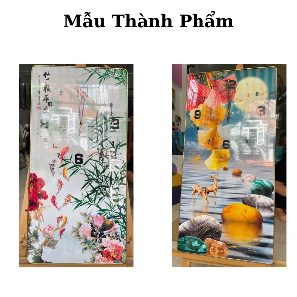 Tranh Đồng Hồ Treo Tường Trang Trí Tráng Gương Cao Cấp SGP28422-04