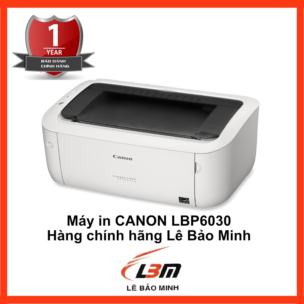 [Mã ELCL3MIL giảm 5% đơn 3TR] Máy in laser đen trắng Canon LBP6030