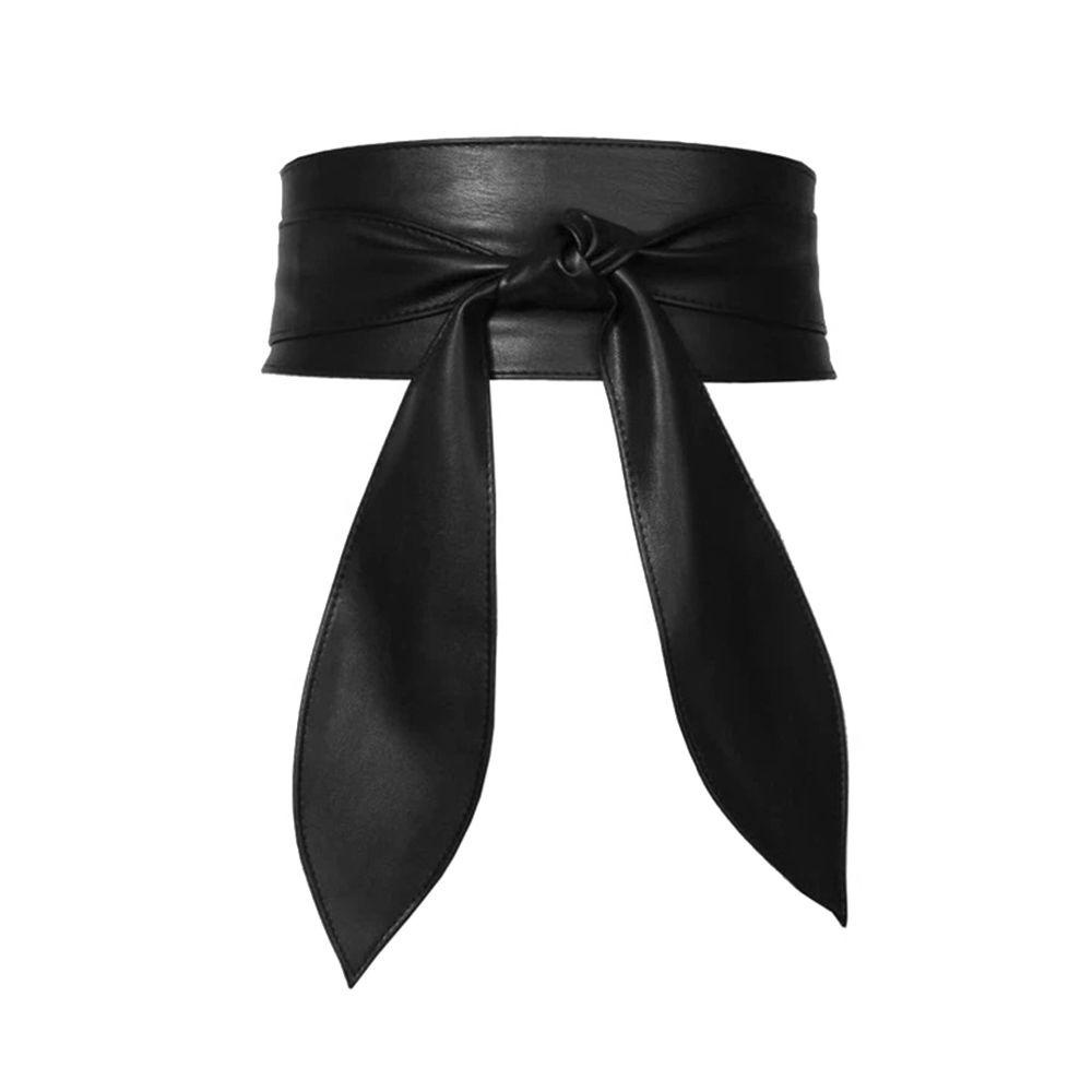 ❈Rowan❈ Thắt Lưng Bản Rộng Thắt Nơ Ruy Băng Co Giãn Thời Trang Nhiều Màu Cho Nữ