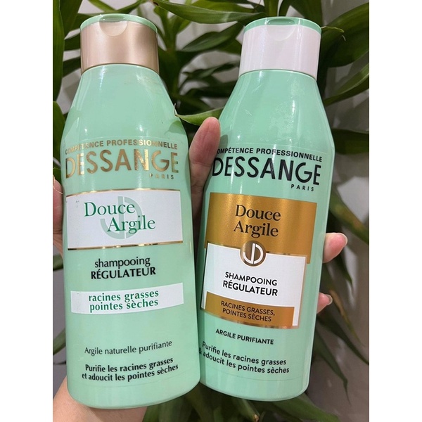 Dầu gội cho tóc dầu Dessange màu xanh của Pháp cho tóc dầu, tóc bết