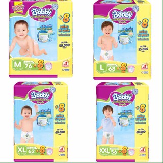 Bỉm bobby quần đệm lưng thấm mồ hôi m76 l68 xl62 xxl56