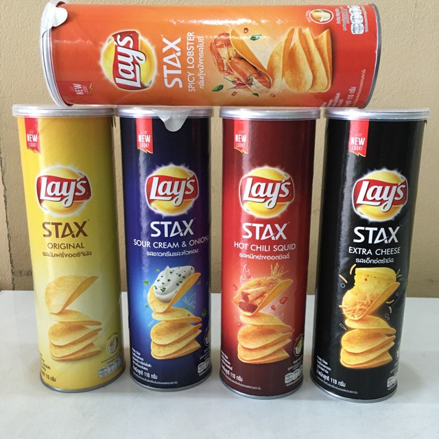 Snack khoai tây Lay's Stax lon 105g