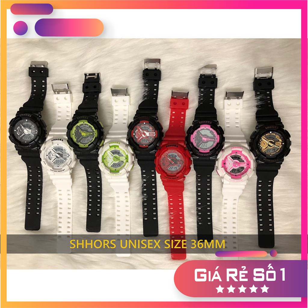 DMCShop Đồng hồ điện tử thể thao Unisex Shhors size 36mm Mã: 1219901 Cực Đẹp