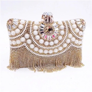 Clutch bóp ví Cầm tay dự tiệc gắn đá hàng cao cấp mãv29