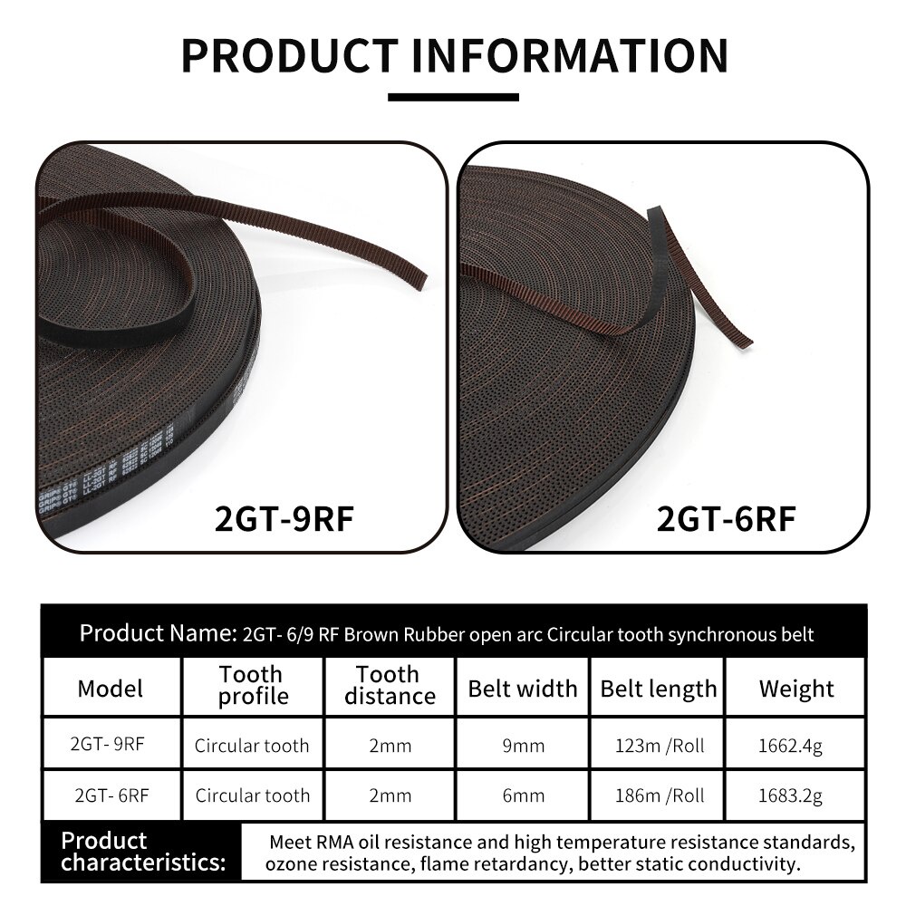 Dây Đai GT2 GATES LL-2GT-6 RF Loại Tốt