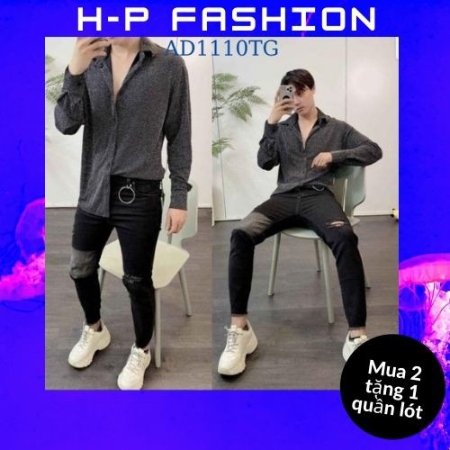Quần Jean Nam Màu Đen 🔵 𝐅𝐑𝐄𝐄 𝐒𝐇𝐈𝐏 🔵 Quần Bò Nam Co Giãn Thời Trang Hpfashion - Qjnhp08 | BigBuy360 - bigbuy360.vn