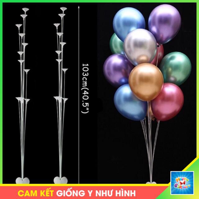 TRỤ BÓNG BAY, trụ gắn bóng giả bóng bay 103cm (gồm đế và 11 thanh dài ) #TrangTriSinhNhat