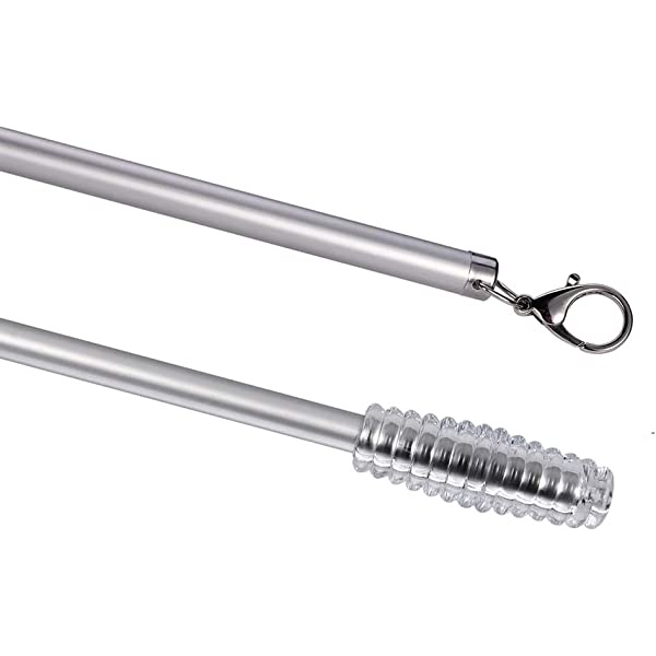 Set 2 thanh dắt rèm vải cây kéo đóng mở mica trong suốt trang trí nhà cửa bảo vệ rèm cặp combo