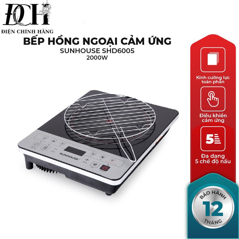 Bếp hồng ngoại cảm ứng Sunhouse SHD6005