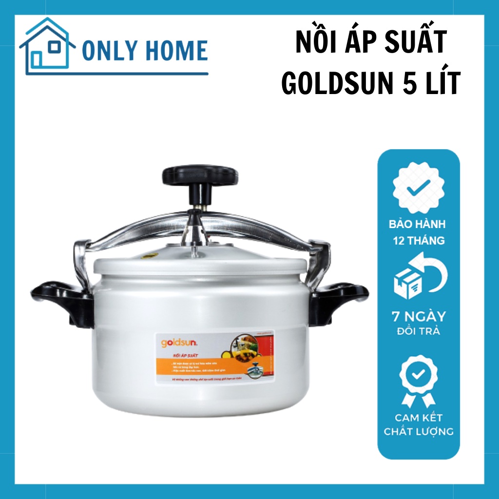 Nồi áp suất Goldsun đa năng đáy từ ĐH Mềm PC-GJY50A, GPC1930-07IH nồi hầm cháo cho bé dung tích 5L, 7L bảo hành 12 tháng