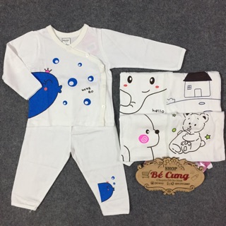 Bộ Cài xéo Tay Dài Trắng Kioo & Bim