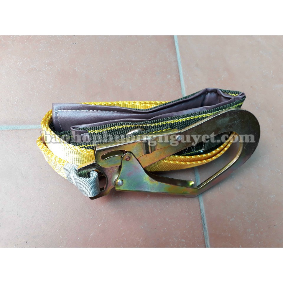 Dây đai an toàn A3 móc to Chất liệu Sợi Polyester độ bền cao móc thép hợp kim – nhiệt luyện chịu lực