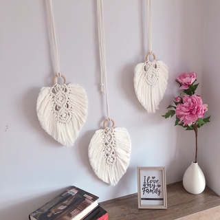 Lá tết macrame treo tường trang trí decor