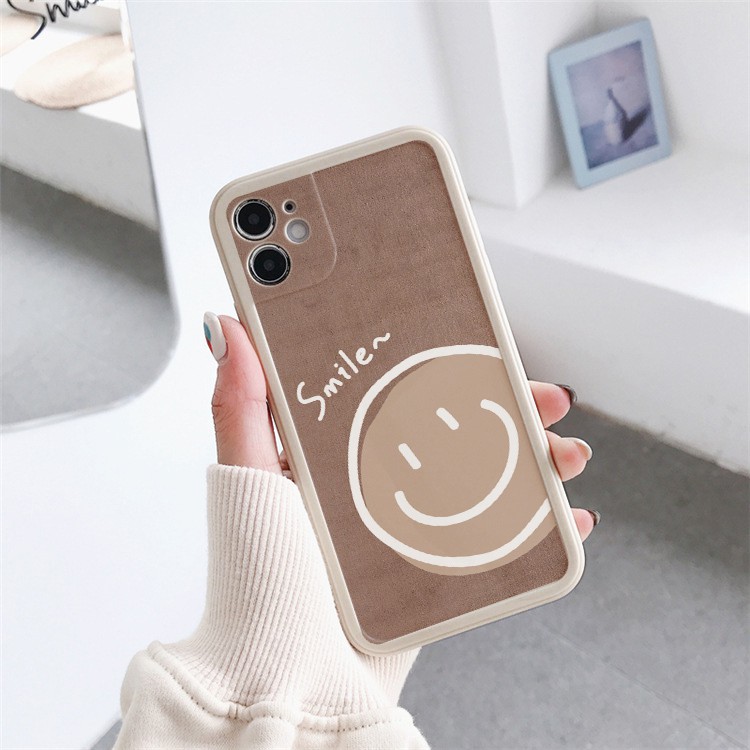 Ốp lưng iphone viền nổi bóng mặt smile 5/6/6plus/6s/6splus/7/7plus/8/8plus/x/xr/xs/11/12/pro/max/plus/promax -Awifi U2-3