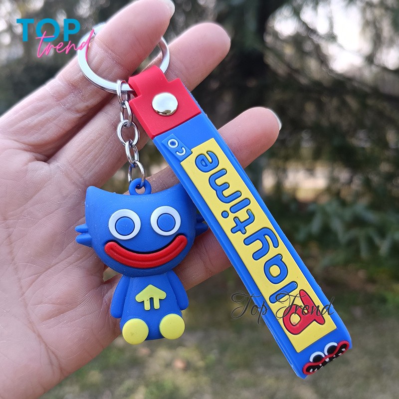 Huggy Wuggy móc khóa, nhân vật game Poppy Playtime, quà tặng dễ thương - Top Trend