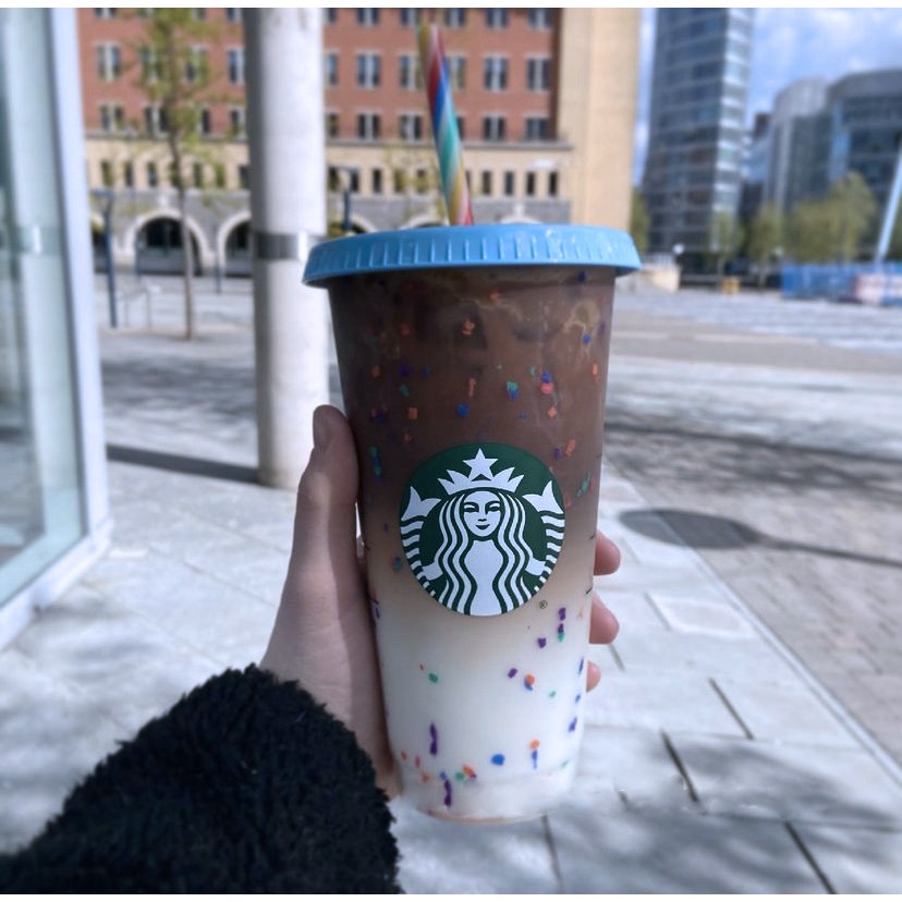 [Mã LIFEHLDEC giảm 10% đơn 99k] Ly Nhựa Đổi Màu Starbucks Có Thể Tái Sử Dụng Thiết Kế Độc Đáo