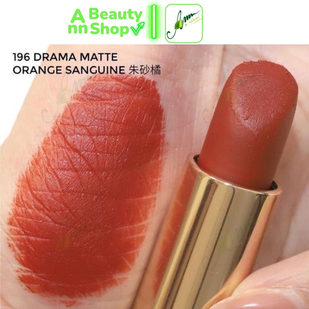 Son Lancome L’absolu Rouge Drama MATTE #196: Orange Sanguine