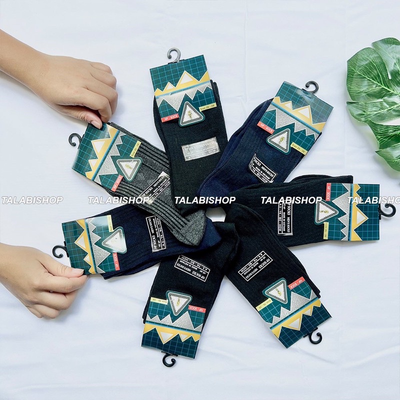 Tất nam cổ ngắn, cổ cao cotton thoáng mát Talabishop, màu dễ phối, thấm hút mồ hôi, khử mùi kháng khuẩn, chông tuột gót