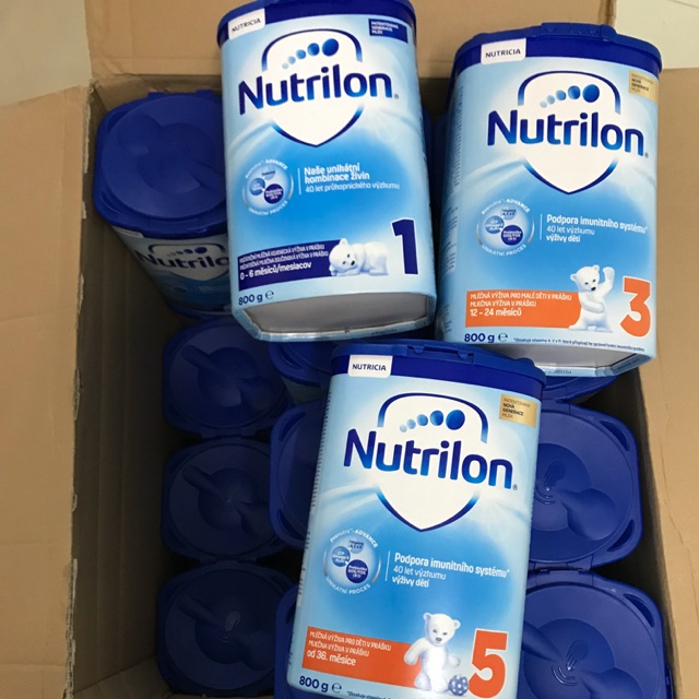Sữa Nutrilon séc 800gr số 1,2,3,4,5 (date từ t1/2021)