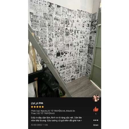 MANGA dán tường có keo sẵn, One Piece, Tokyo Revengers, Jujutsu Kaisen, Kimetsu no Yaiba, decor góc học tập làm việc