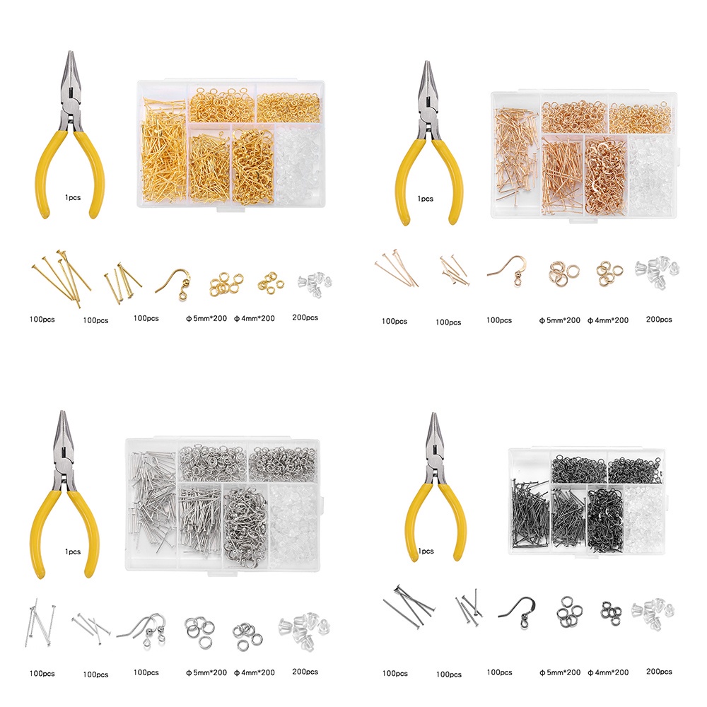 Bộ dụng cụ St.kunkka với kìm hỗ trợ tự làm đồ trang sức hoa tai nhẫn vòng