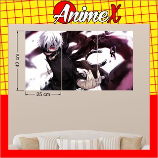 Combo 3 Tấm TranhDán Tường In Hình Ngạ quỷ vùng Tokyo - Tokyo Ghoul Poster Áp Phích Trang Trí by AnimeX Part 1