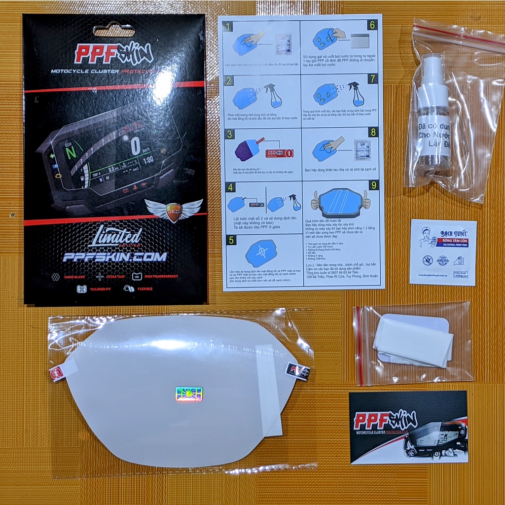 PPF BMW C400 R1200GS R1250GS F750GS BMW S1000R S1000RR S1000RR...UPPF dán bảo vệ mặt đồng hồ xe , xước tự phục hồi