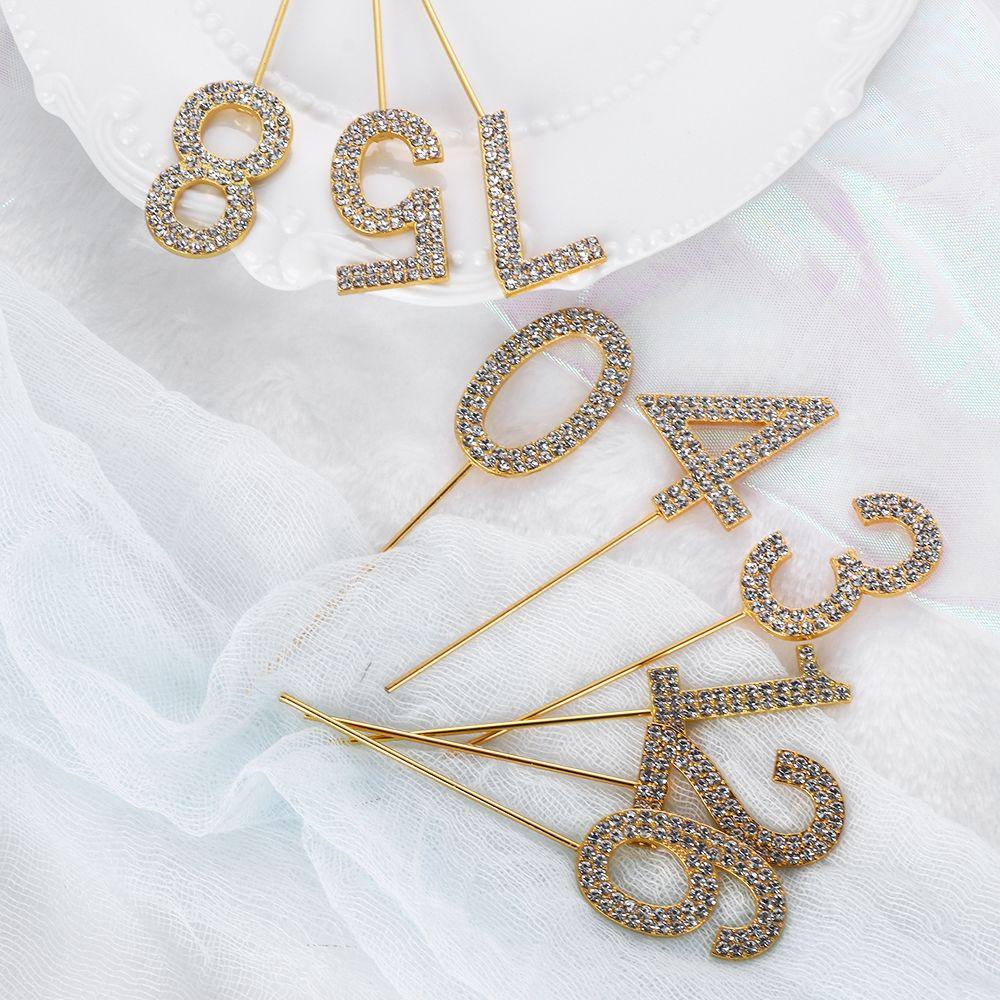 Topper Cắm Bánh Kem Chữ Số 0-9 &quot;Trang Trí Tiệc Cưới Sinh Nhật