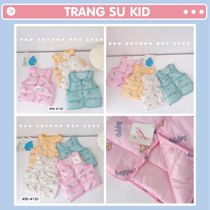 Áo Phao Gile QC Cho bé trai và bé gái