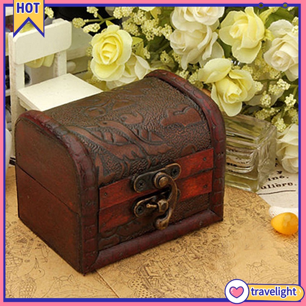 [Travelight] Hộp Gỗ Đựng Trang Sức Phong Cách Vintage
