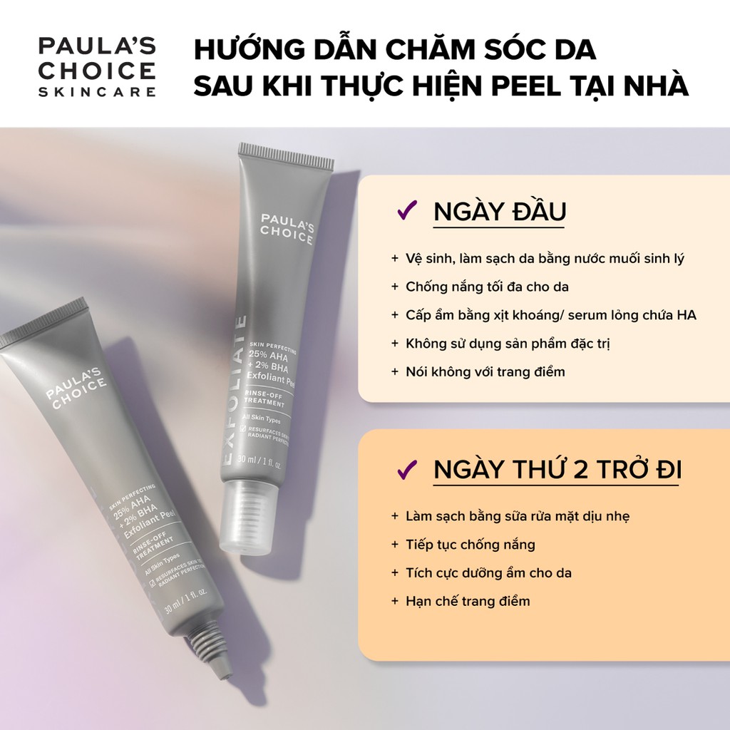 Tinh Chất Thay Da Sinh Học Paula's Choice 25% AHA + 2% BHA 30ml Tái Tạo Da, Thông Thoáng Lỗ Chân Lông, Chống Lão Hóa